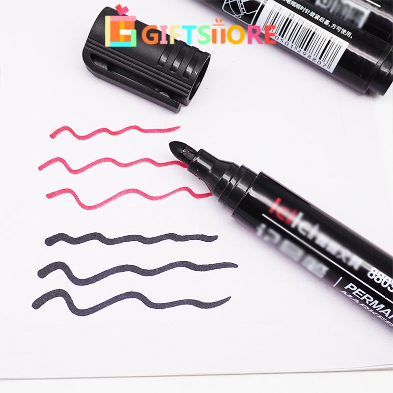 

COD✨Permanent Marker Spidol Permanen Round Tip Joyko Refillable gs