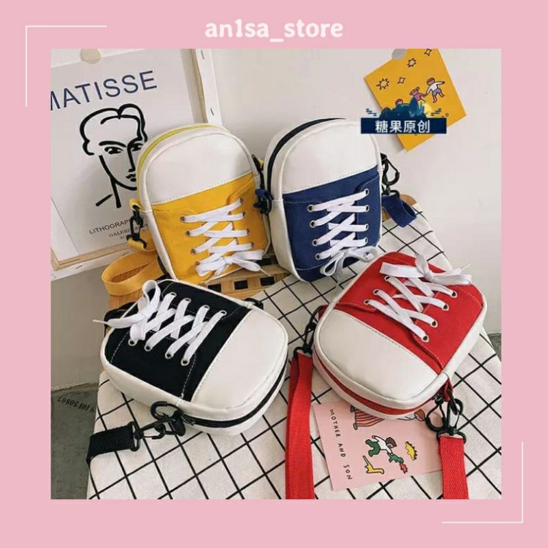 Slingbag Sepatu / Tas Slempang Wanita Model Sepatu