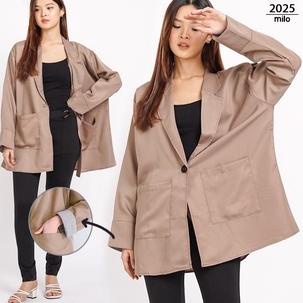 [CFD. 43] BLAZER WANITA JUMBO BIG SIZE LD 120cm XXL XXXL KASUAL 2025 BAJU BLAZER KERJA KANTOR FORMAL