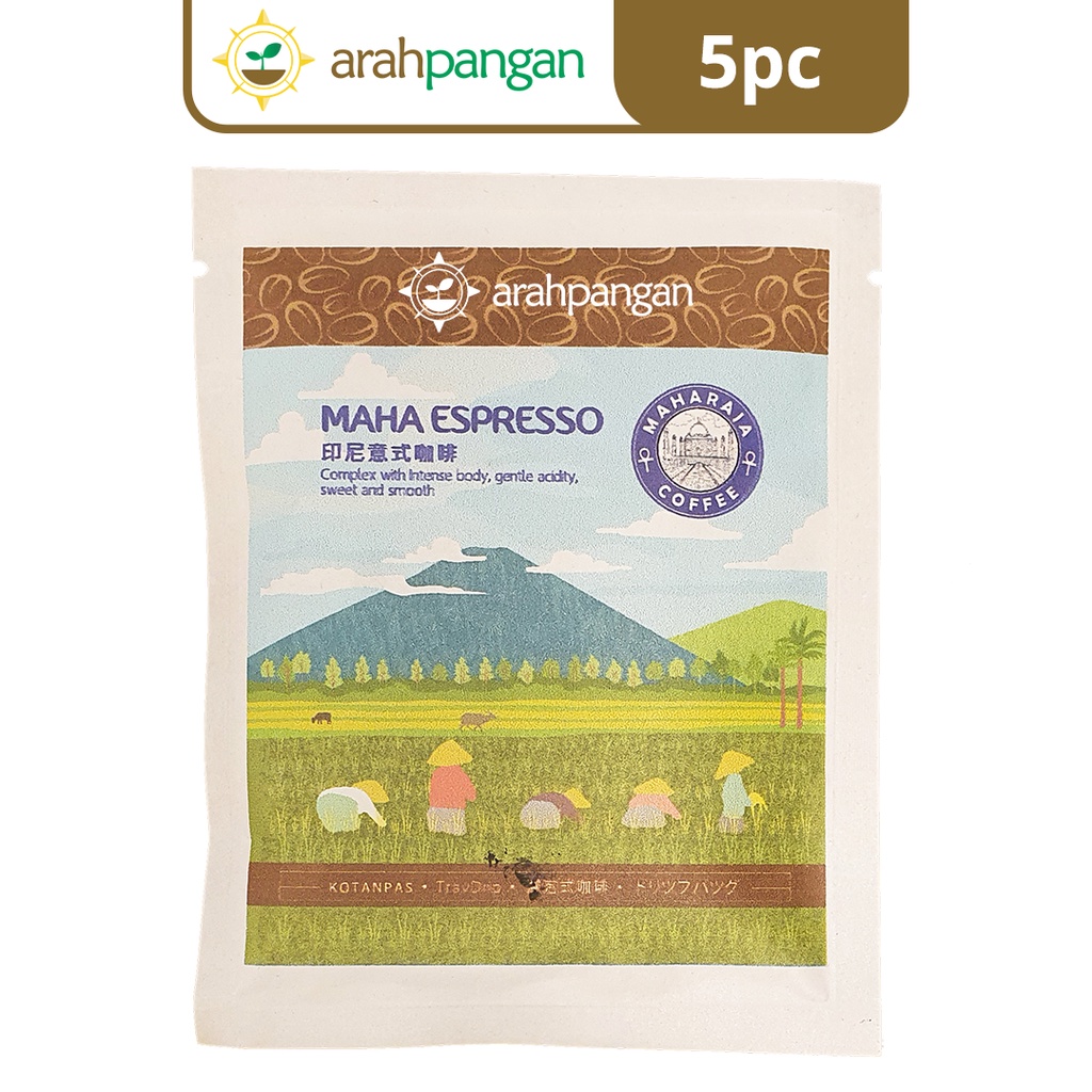 

Drip Coffee MAHA ESPRESSO Kopi Tanpa Ampas Maharaja