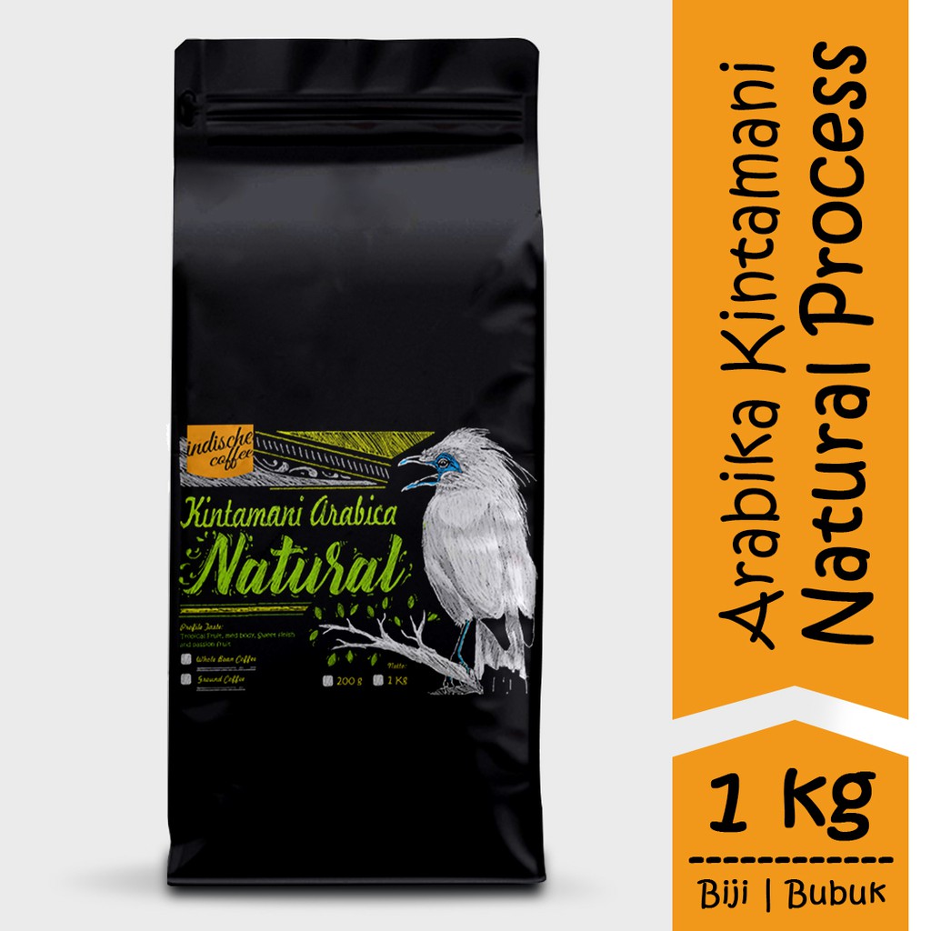 

INDISCHE BIJI/BUBUK KOPI ARABIKA BALI KINTAMANI NATURAL PROSES 1 KG FRESH ROASTED