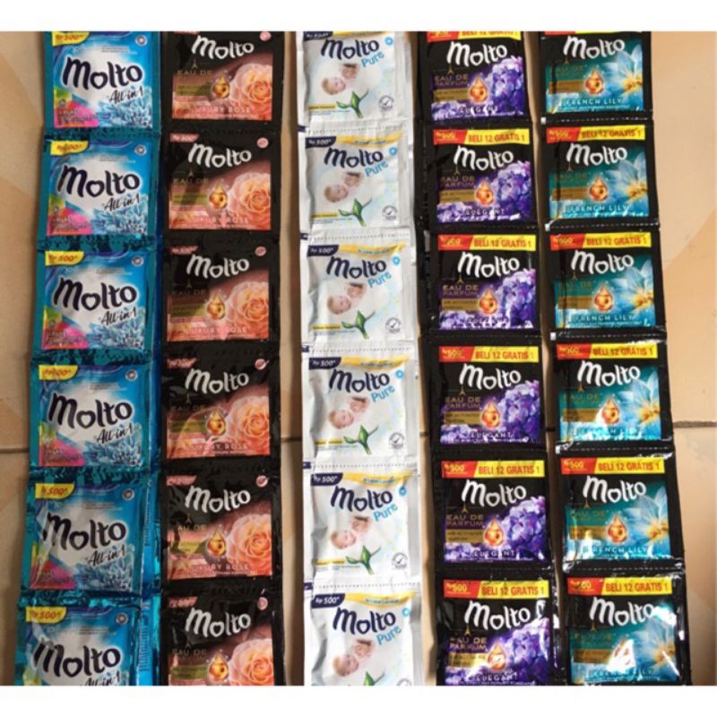 Molto Sachet Renceng Pelembut dan Pewangi 10 ml