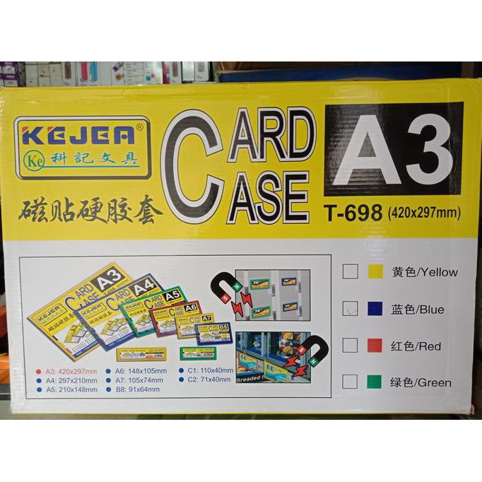 

Card Case magnet ukuran A3 (420 x 297)