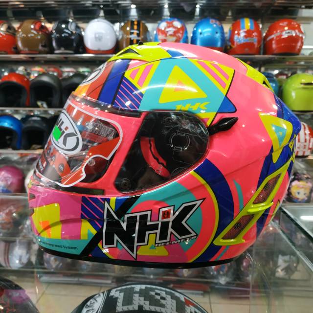 HELM SNI FULL FACE NHK TERMINATOR PIGMENT PINK MAGENTA