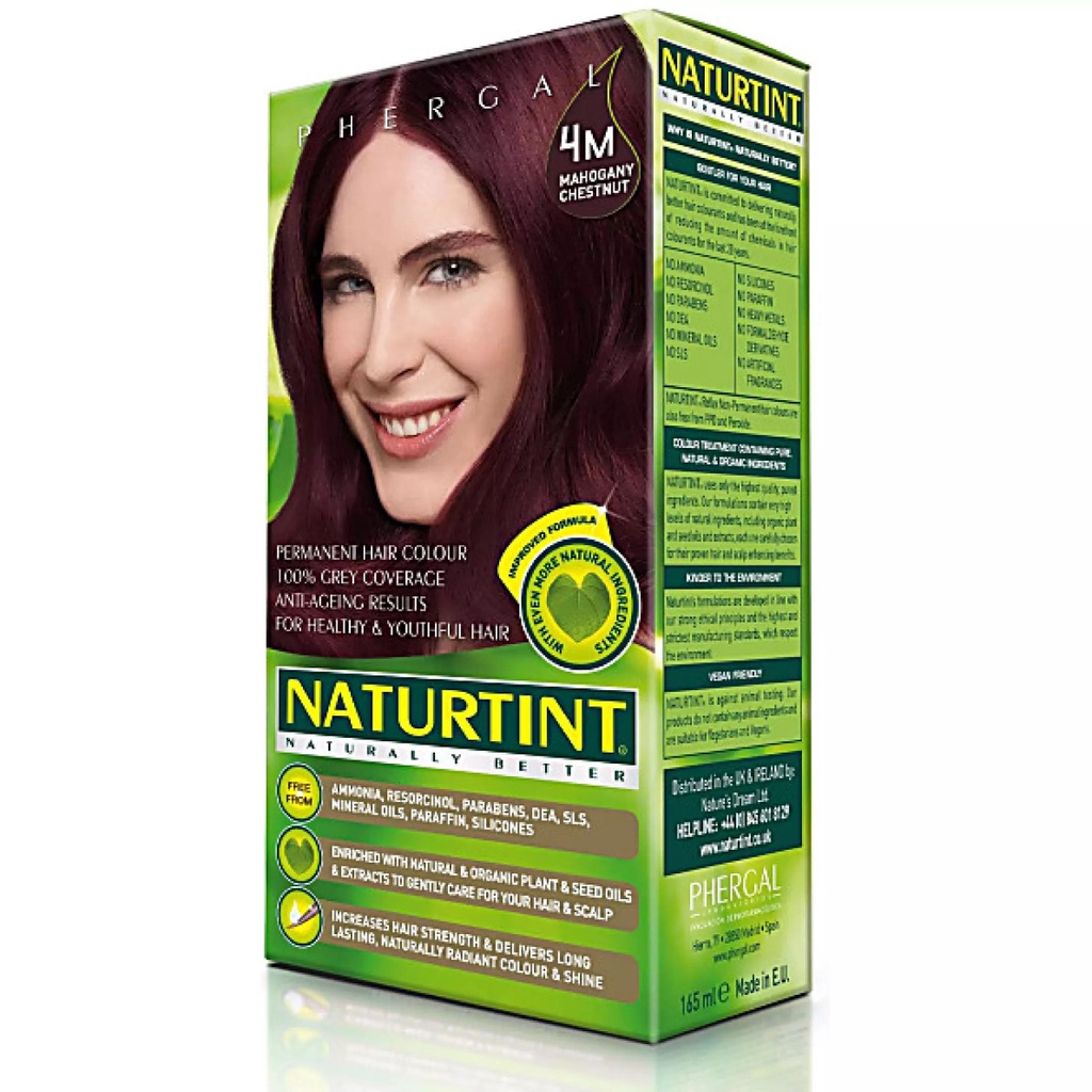 Naturtint, Permanent Hair Colorant, 4M Mahogany Chestnut, 5.98 fl oz (170 ml)