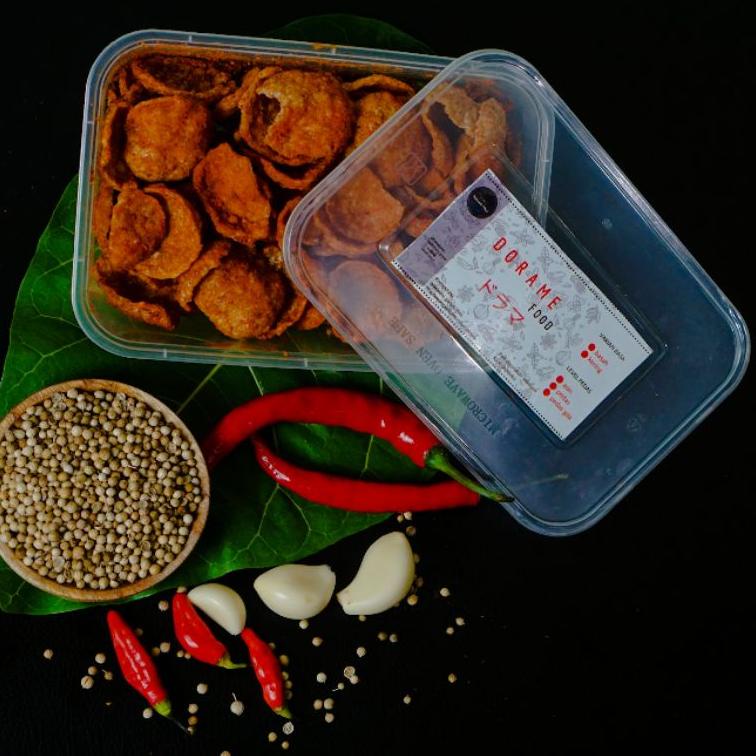 

ヮ (PROMO DORAME) Basreng 100gr kemasanbox / BaksoGoreng / Baso ㍿