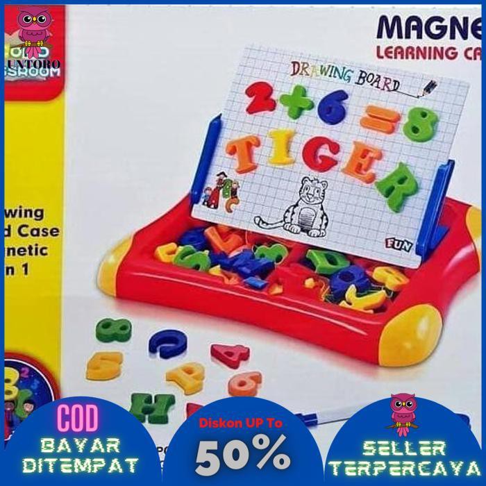 

COD papan tulis magnet magnetic learning board alphabet angka belajar TERLARIS