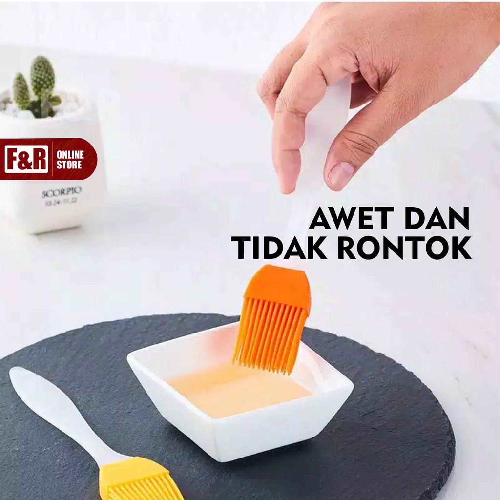 Kuas Silikon Kuas Kue Koas Silikon Kuas Mentega Kuas Silicon Kuas Masak Silicone Brush Perlengkapan Dapur