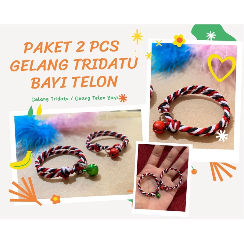Gelang Telon - Paket Gelang Bayi Tridatu (2 pcs) / Tridatu SEPASANG
