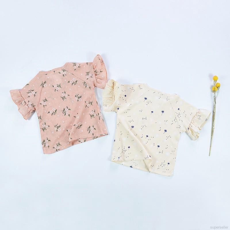 Kaos T Shirt Lengan Pendek Motif Bunga untuk Bayi Kaos T Shirt Lengan Pendek Motif Bunga untuk Bayi