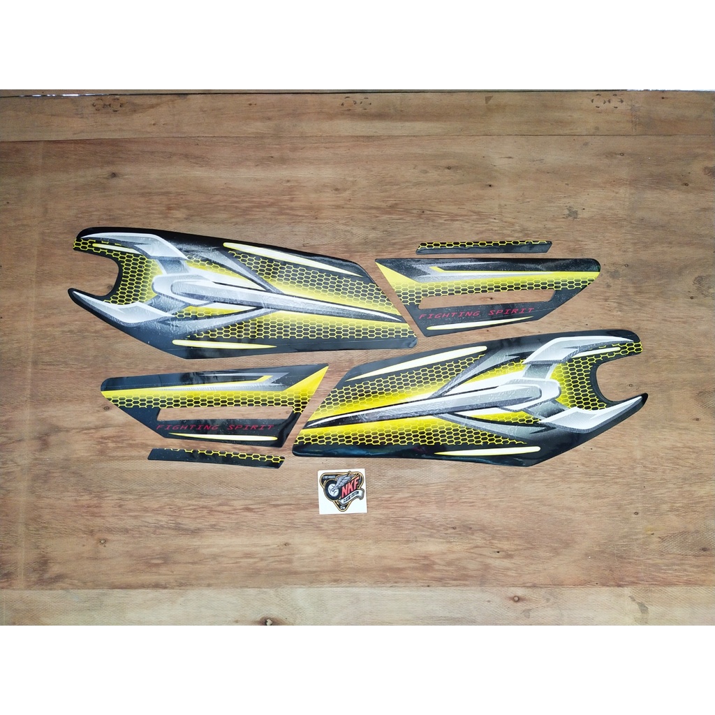 Stiker Striping Les Lis Motor Rx King Tahun 2007 2008 Warna kuning