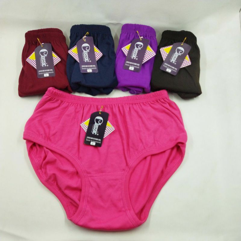 Undies Celana Dalam Wanita Merk Classic Ukuran ampe extra jumbo size Free size L