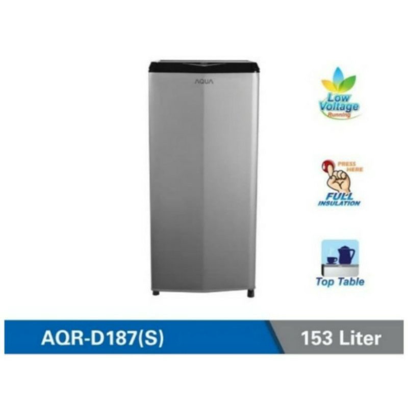 KULKAS AQUA JAPAN 1 PINTU AQR 187