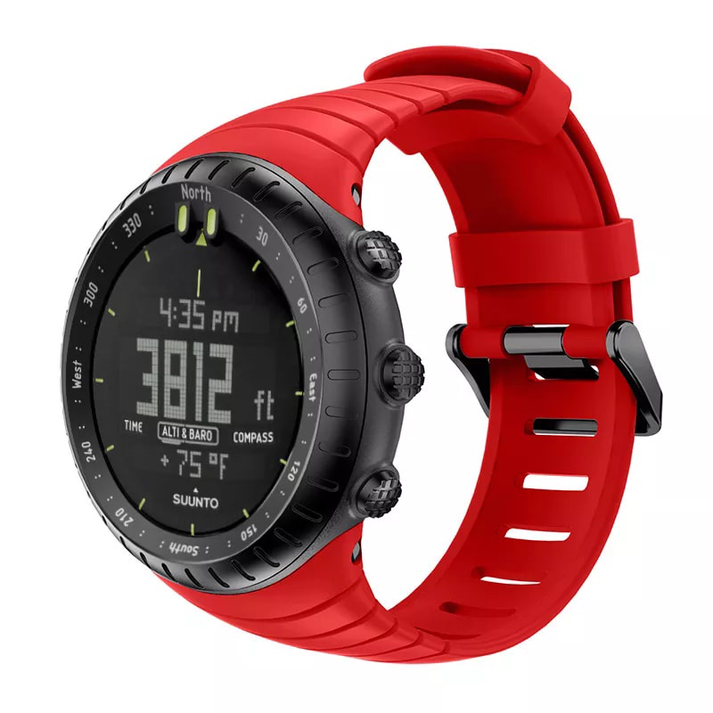 STRAP TALI JAM TANGAN RUBBER SUUNTO CORE ORIGINAL OEM RED & NAVI
