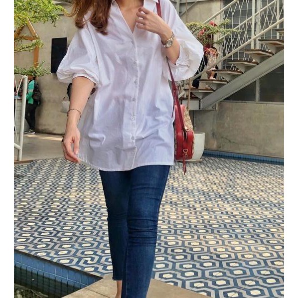 Harga Spesial.. CONSENNSO POPLIN SHIRT DRESS