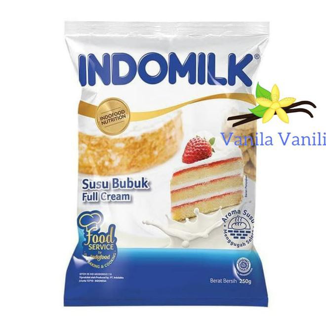 Ynld Susu Bubuk Full Cream Indomilk 250 G Untuk Baking Dan Cooking W8Bh