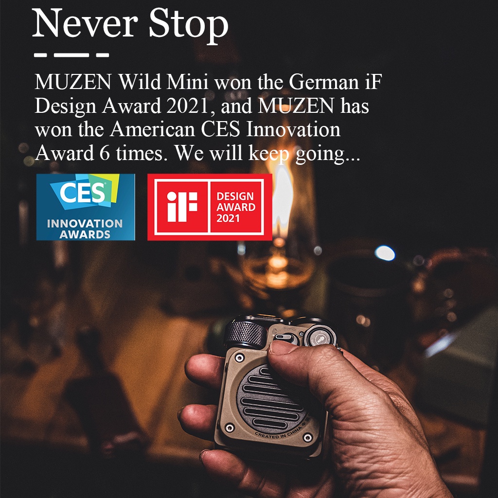 MUZEN Liar Mini Bluetooth 5.0 Speaker Nirkabel Luar Ruangan Tahan Air Punk Retro Seni Hadiah Ulang Tahun Kreatif Hadiah Natal