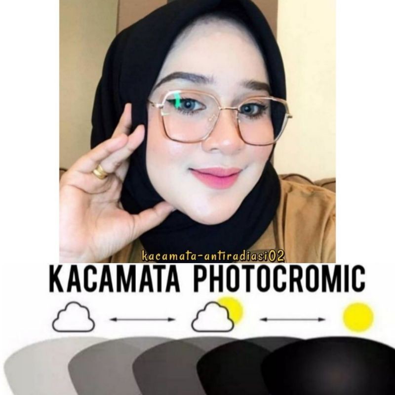0038 KACAMATA ANTI RADIASI LENSA PHOTOCROMIC KACAMATA MINUS