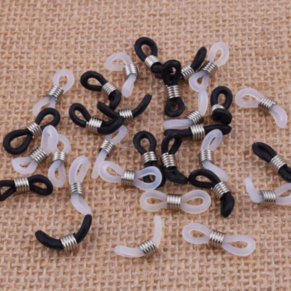 NICKOLAS1 Tali Kacamata Holder 25Pcs Loop End Lanyard Holder Strap Baca Gesper Kacamata Karet Silikon