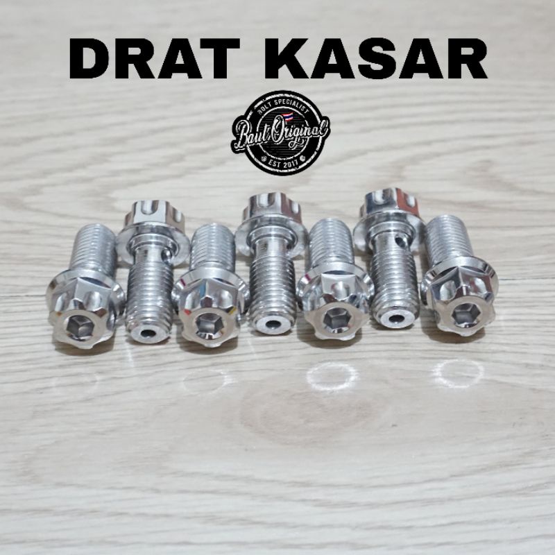 baut kaliper probolt new model silver drat kasar original heng