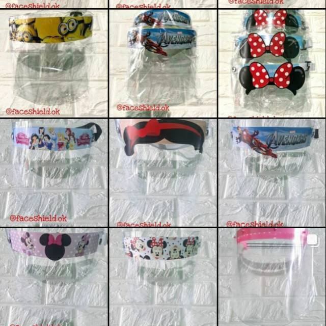 faceshield murah Faceshield Anak Perempuan, Faceshield anak Laki-Laki