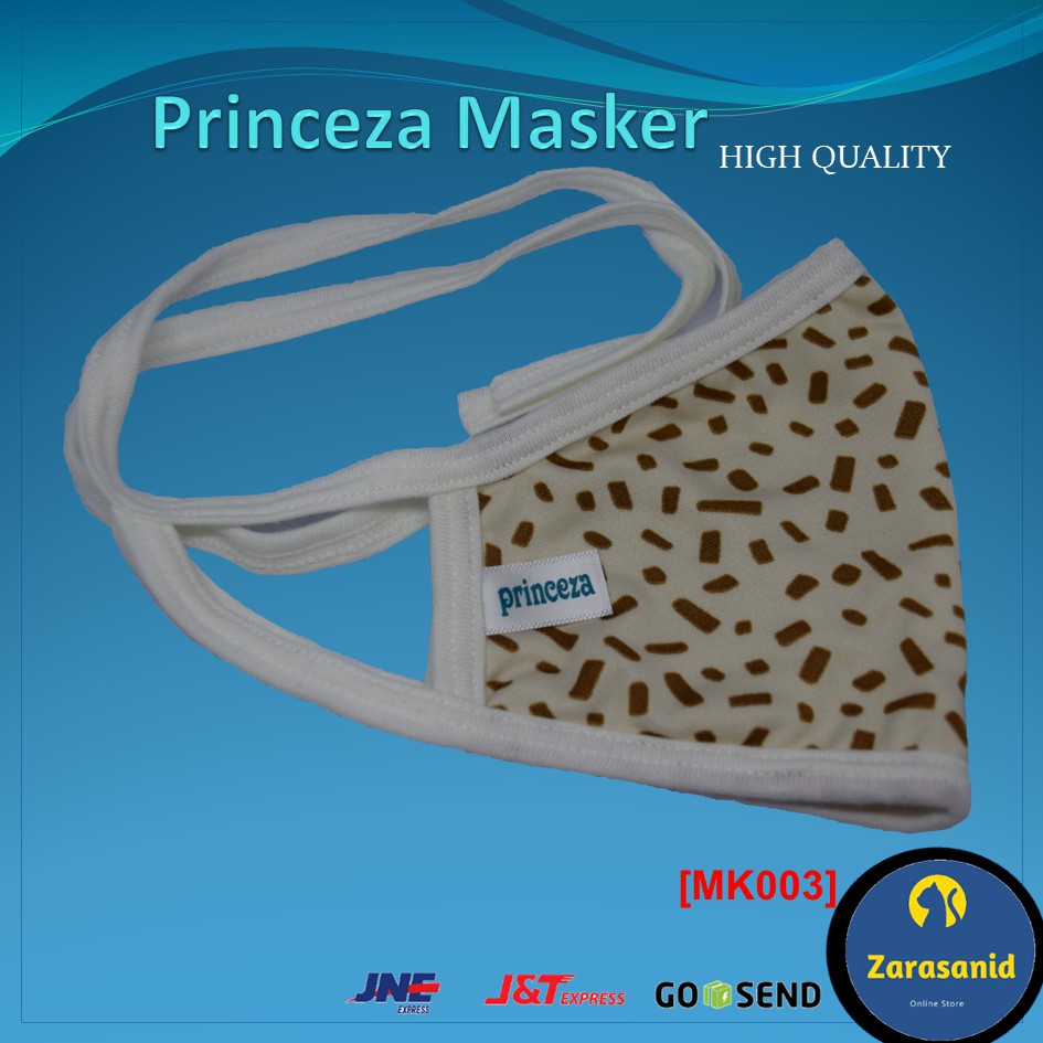 High Quality Masker Kain Katun Face Mask Cotton Princeza Tetap Cantik  dan Nyaman Walau Pakai Masker