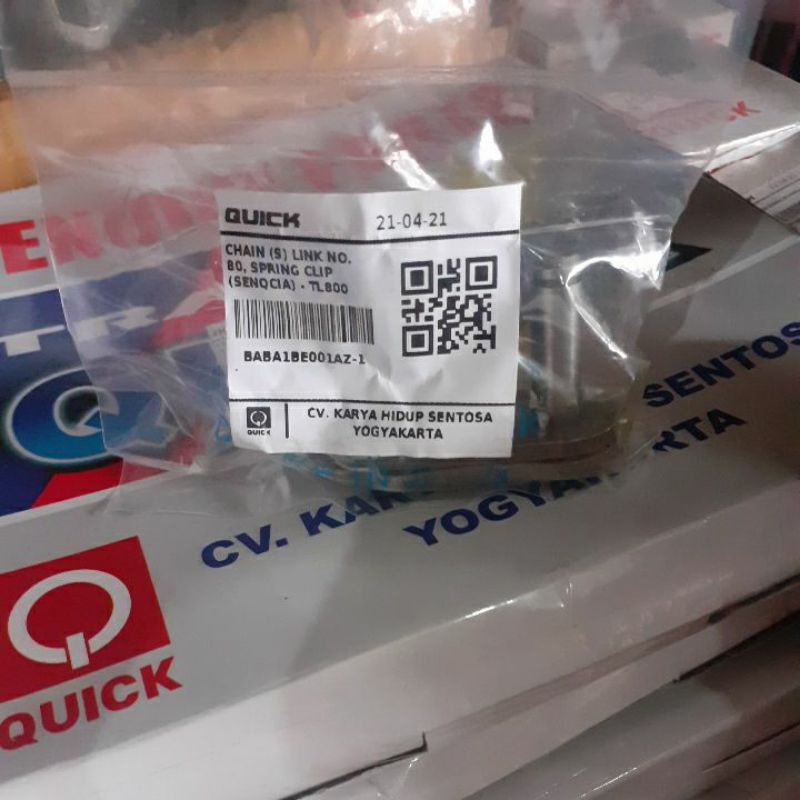 sambungan rantai TRACKTOR  RS 80/TL 800/G 1000