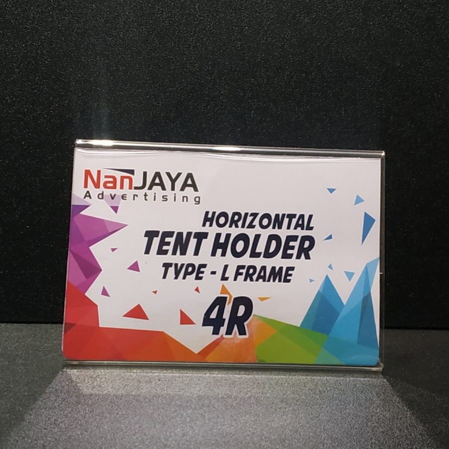 

TENT HOLDER / SIGN HOLDER / AKRILIK DISPLAY TYPE L - 4R HORIZONTAL