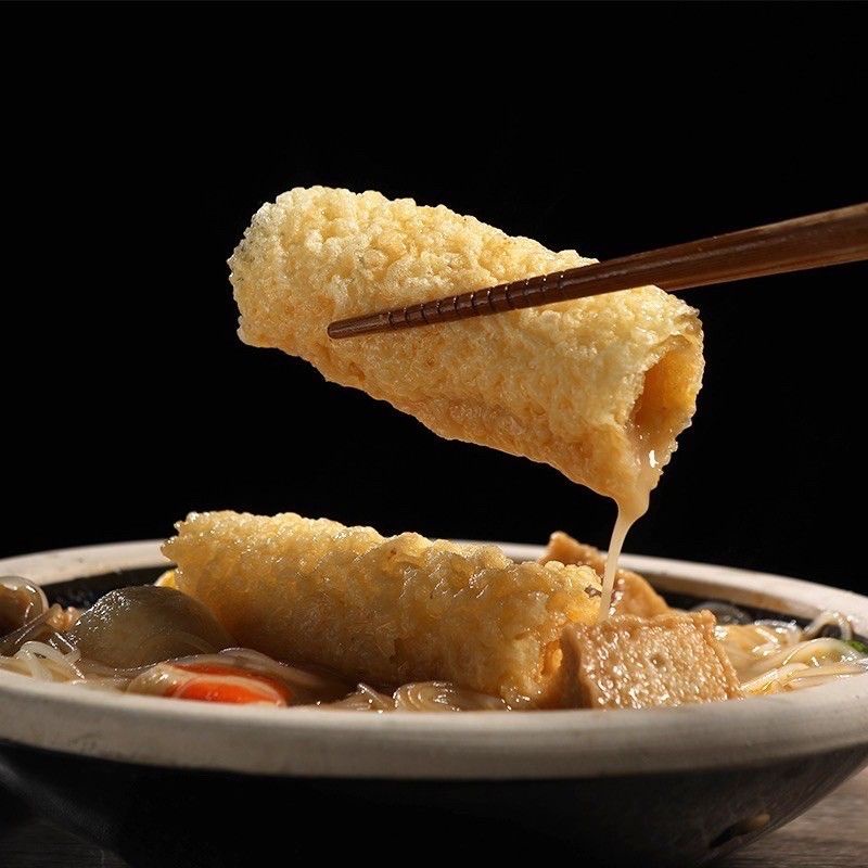 

Ring Roll Fried Bean Curd Roll / Kembang Tahu Gulung Vegan Original & Seaweed.