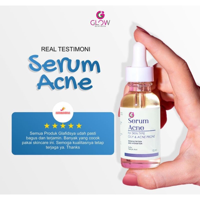 SERUMACNE NEW 10 ML | GLAFIDSYA | ALL SKIN TYPE | SERUM WAJAH | SKINCARE | BPOM| MUI|RESELLER|