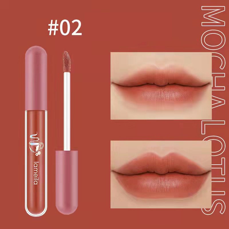 cod★ready★ ready 6 warna lipstik cair glamour matte ringan tahan lama lip gloss Lip Cream import murah globallagilaku