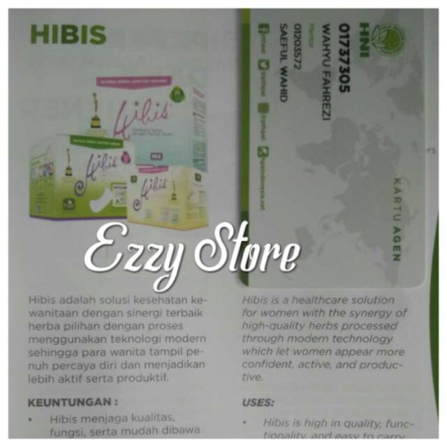 Hibis Pembalut/Pantyliner HNI HPAI