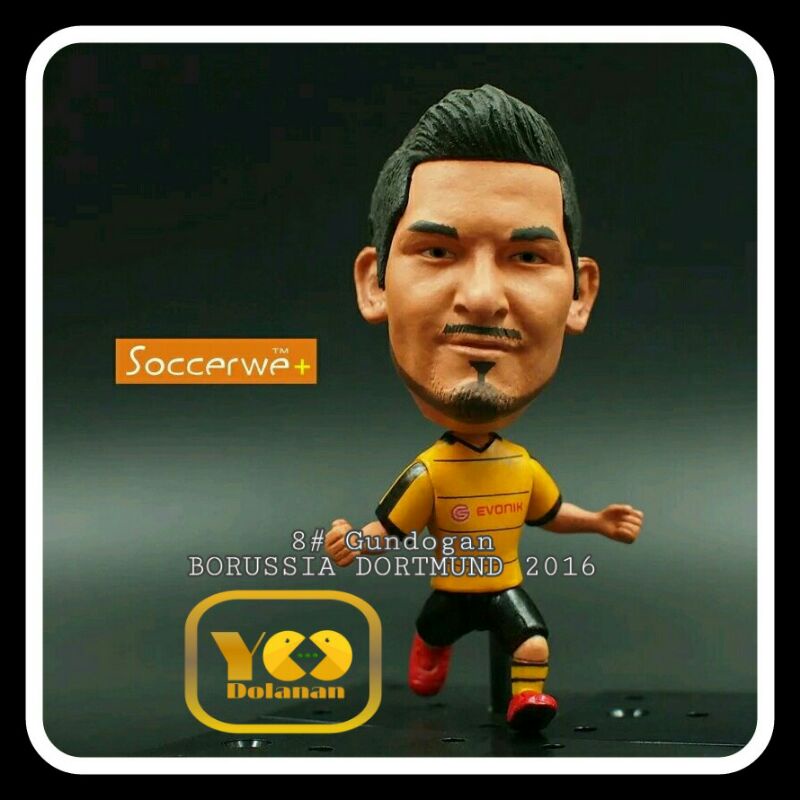 8# GUNDOGAN - BORUSSIA DORTMUND 2016 SOCCERWE+ KODOTO FIGURE PEMAIN BOLA