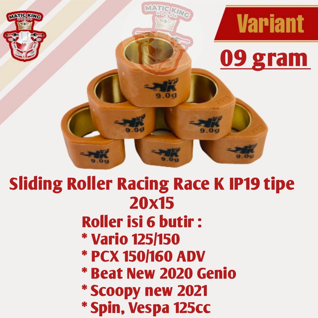 Sliding Roller Racing Vario 125 150 Fi ESP PCX ADV 150 160 Beat Genio 2020 Deluxe Scoopy 2021 Spin Vespa 125 Race K IP19 2015