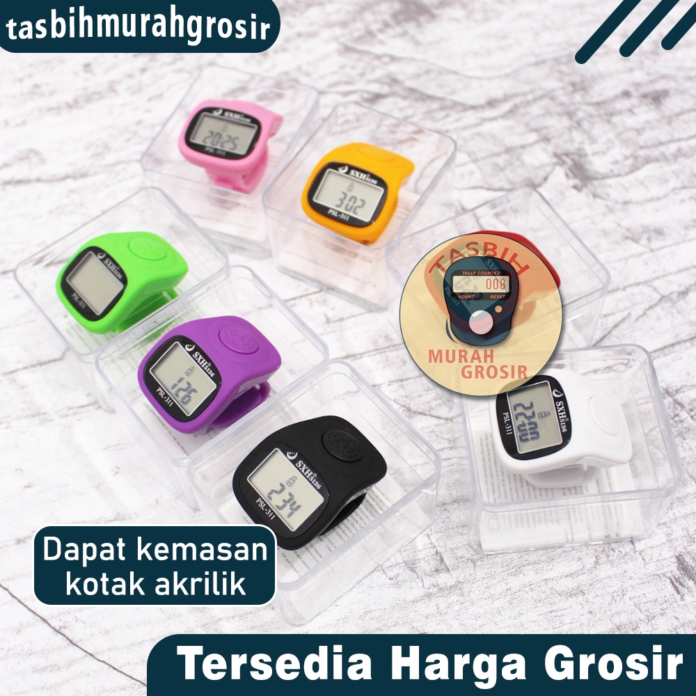 Tasbih Digital Tally Counter Premium / Tasbih Digital smart ALARM Merek SXH