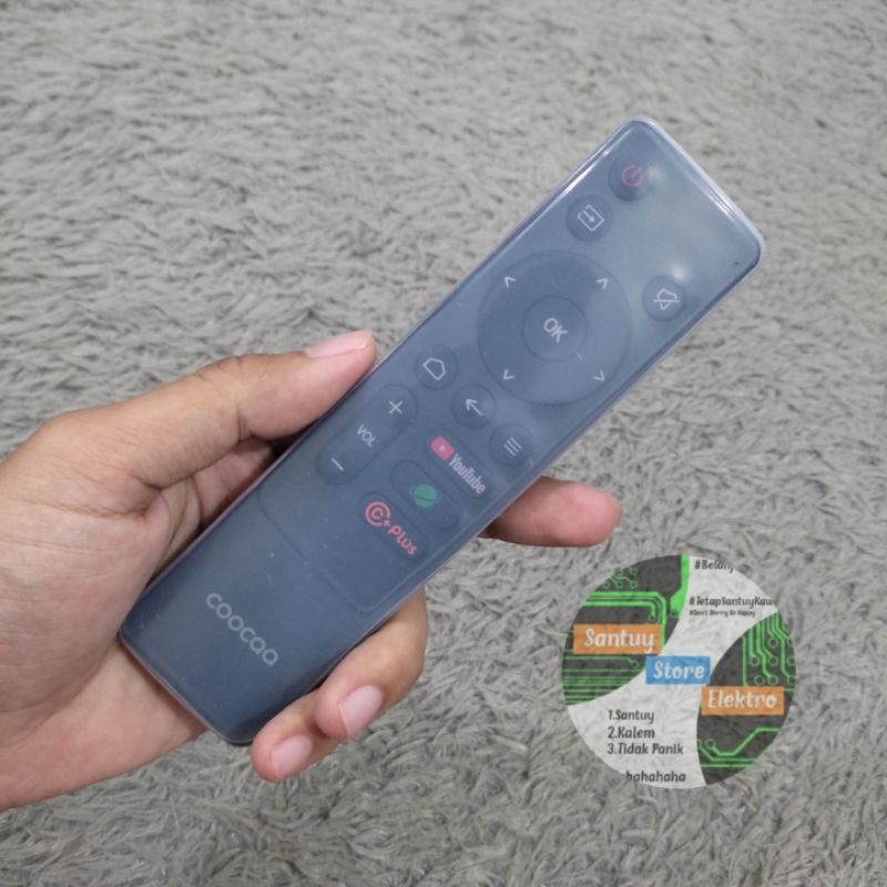 Cover Remote TV COOCAA Android Smart S3U 32S3U 40S3U 43S3U 50S3U 55S3U