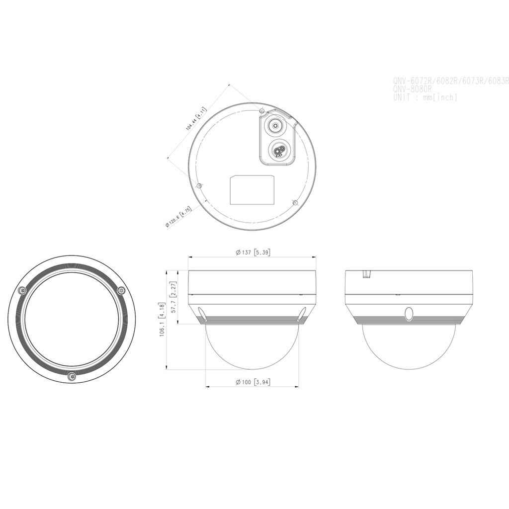 SAMSUNG QNV-6072R 2M DOME IP CAMERA WISENET GARANSI RESMI 2 TAHUN