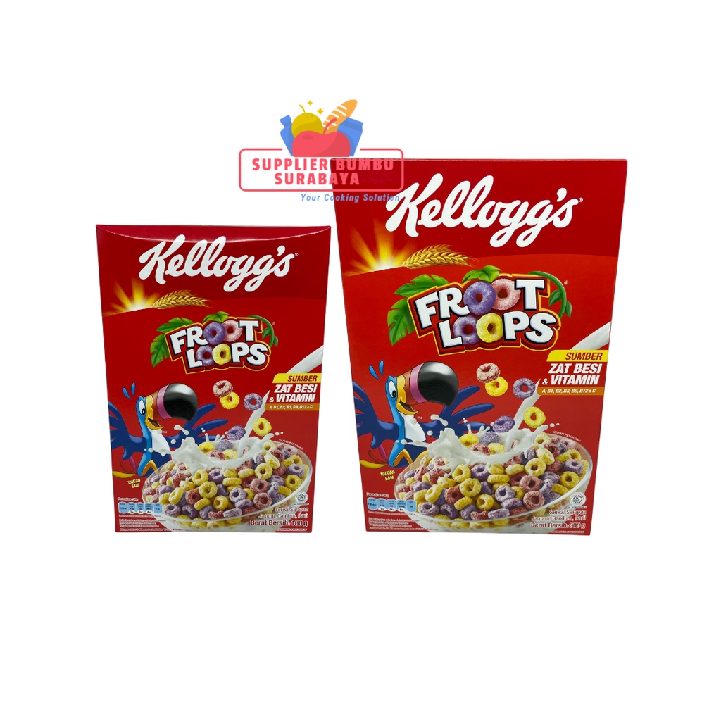 Kelloggs Froot Loops Cereal Sereal Ring Buah