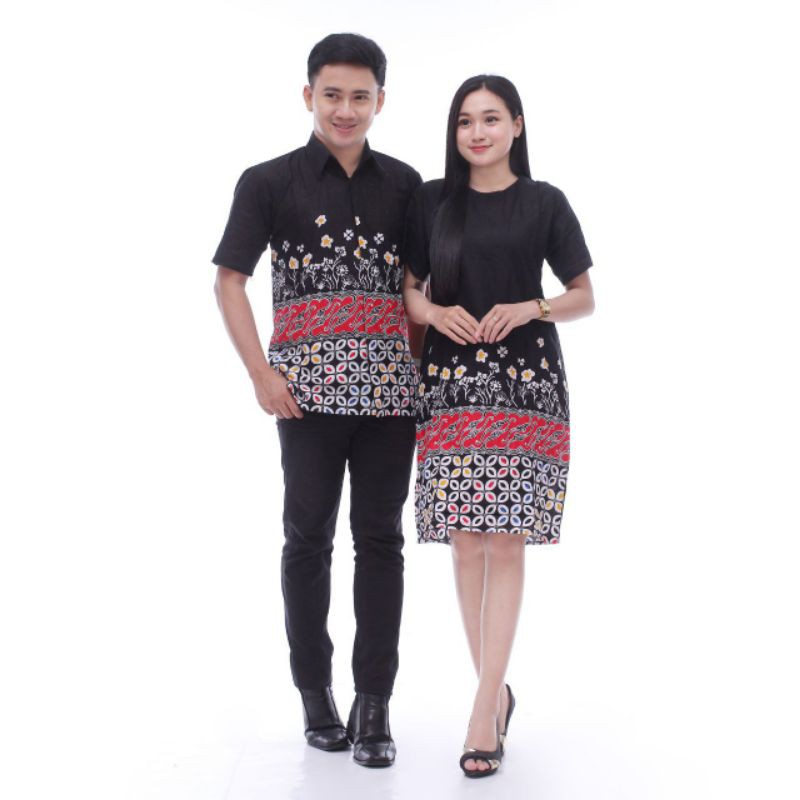 BISA PISAH Batik Couple Keluarga Sania ruffle ori ndoro jowi terbaru motif wayangan prodo