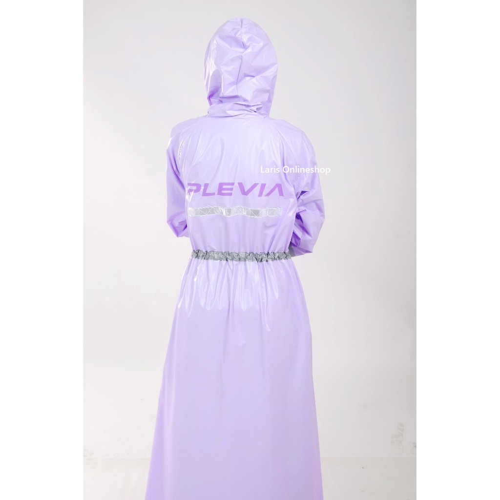 Jas Hujan Jumbo Wanita Dewasa Model Gamis Muslimah Syari - Poncho Rok Terusan Wanita Hijabers Premium Plevia Salsabila 753