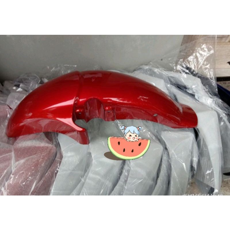 spakbor depan Honda Mega pro new Primus merah maroon
