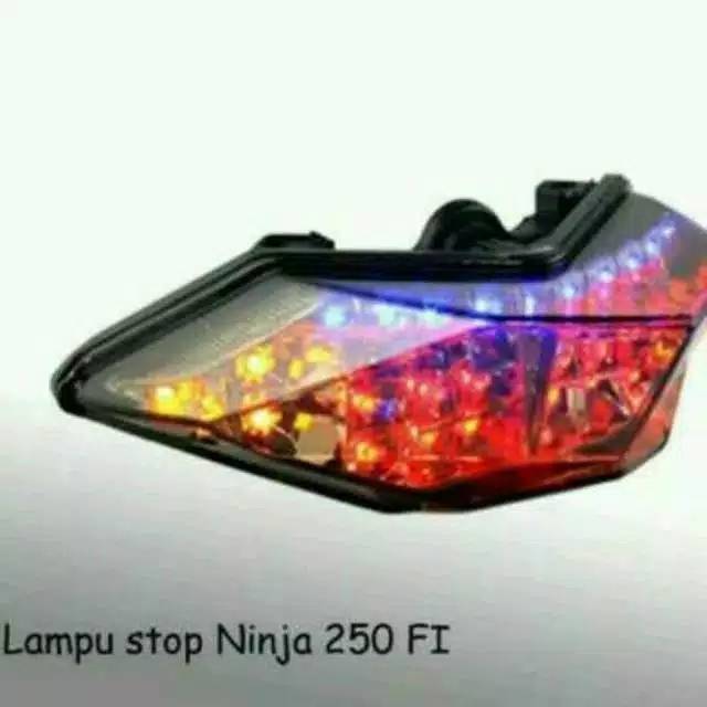 Stop lampu ninja 250fi led pokok mya mantul bosku ready trus y