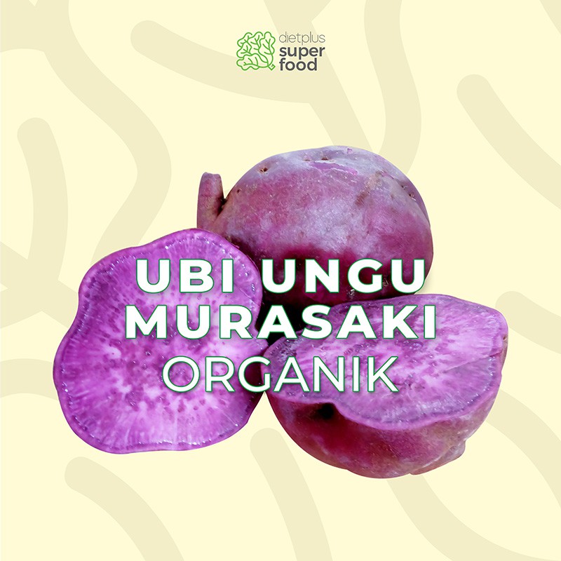 Ubi Ungu Murasaki Jepang Organik Segar 1000 gr / 1 kg Dietplus Superfood