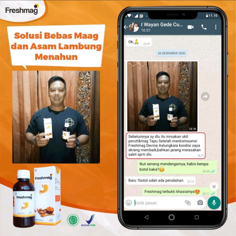 Paket Sembuh 2 Botol Freshmag - Fresh Maag Magh Presmag Madu Herbal Atasi Asam Lambung-4
