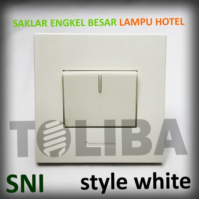 saklar engkel besar lampu hotel ib panasonic saklar minimalis tangga inbow style white sni