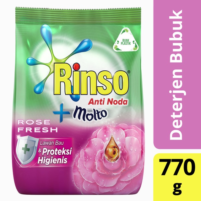 Rinso Bubuk Deterjen + Molto 770 gr Detergent Bubuk