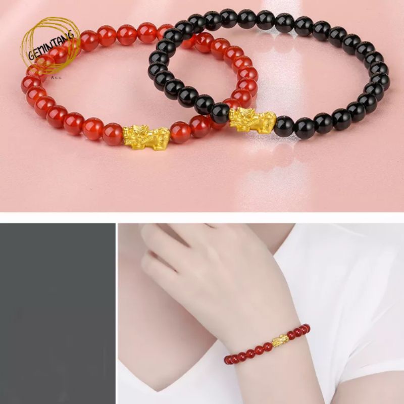 Gelang Pixiu Batu Alam Bracelet Pixiu