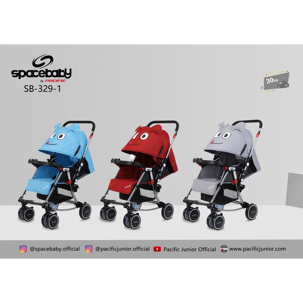 SPACEBABY Baby Stroller SB 329-1 SB 330-1 SB 325-1 SPACE BABY SB 329-1 SB 330-1  SB325-1 Baby Stroller Grande 268 Kereta Dorong Bayi PLIKO