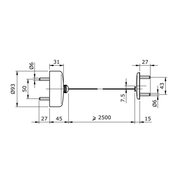 TOTO TX7 Retractable Clothes Line