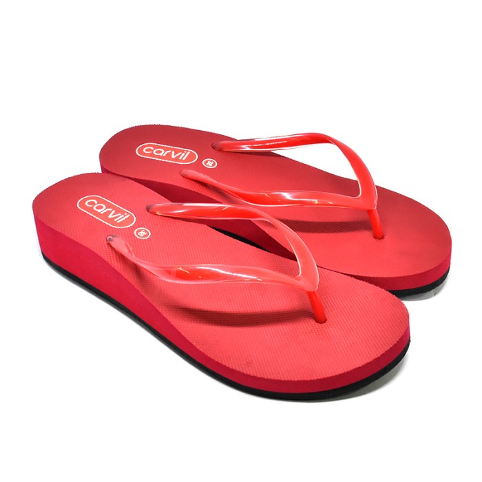 Carvil Sandal Wanita Isabella L Red - 37 Murah